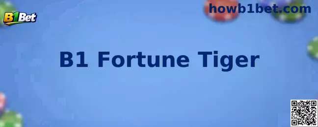 Interface ilustrativa do jogo B1 Fortune Tiger